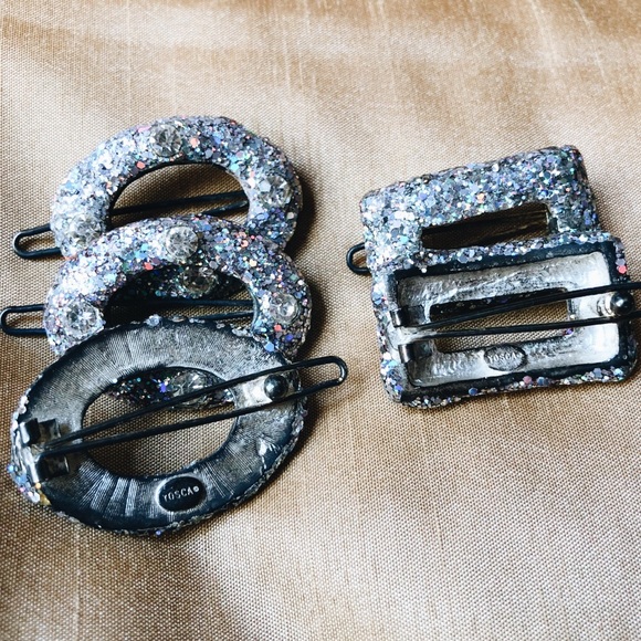 GERARD YOSCA CRYSTAL HAIR BARRETTES✨ - Picture 2 of 2